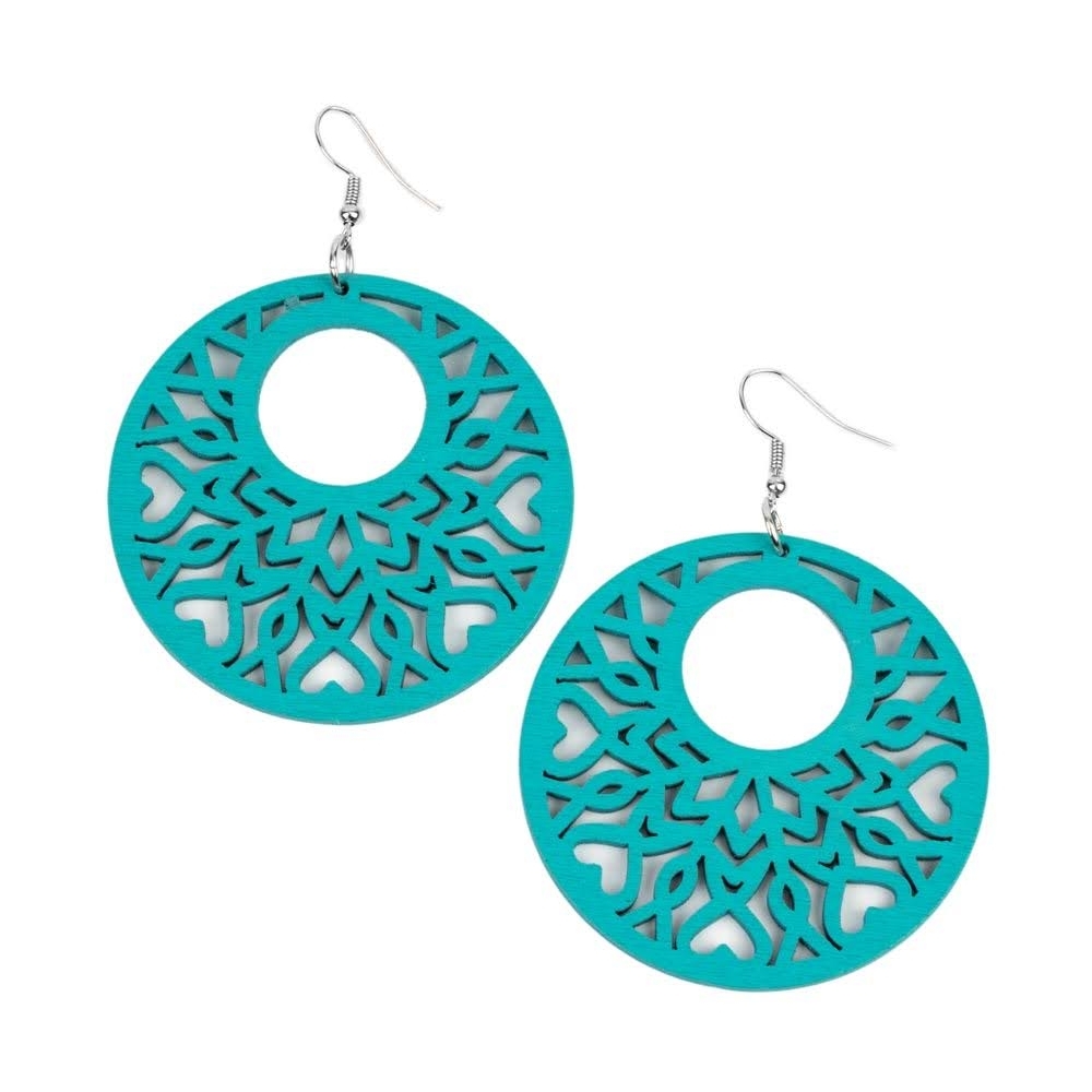 Elegant Teal Earrings